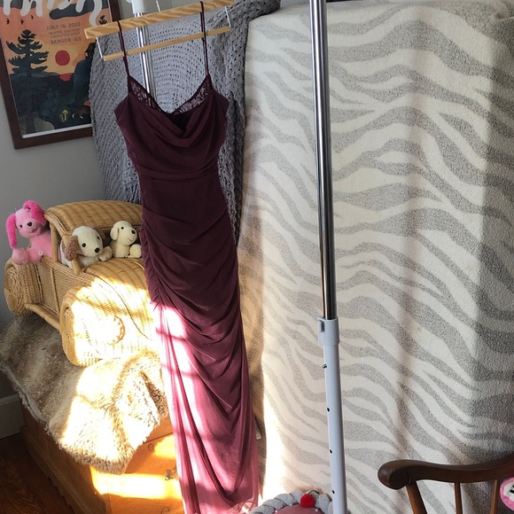 blue dress with oranges Carmel Maxi Size:US 24Plus / UK 28 / EU 54 Singer Pink Through The Linnea